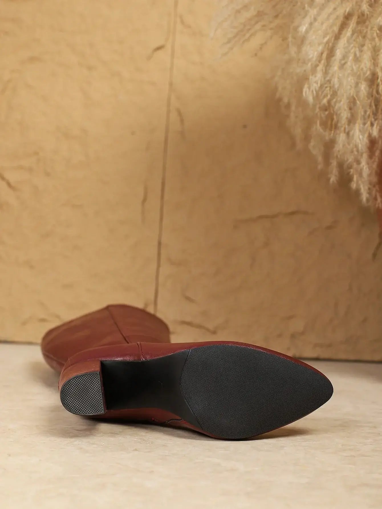 Versatile Style Side-Zip High Heel Boots