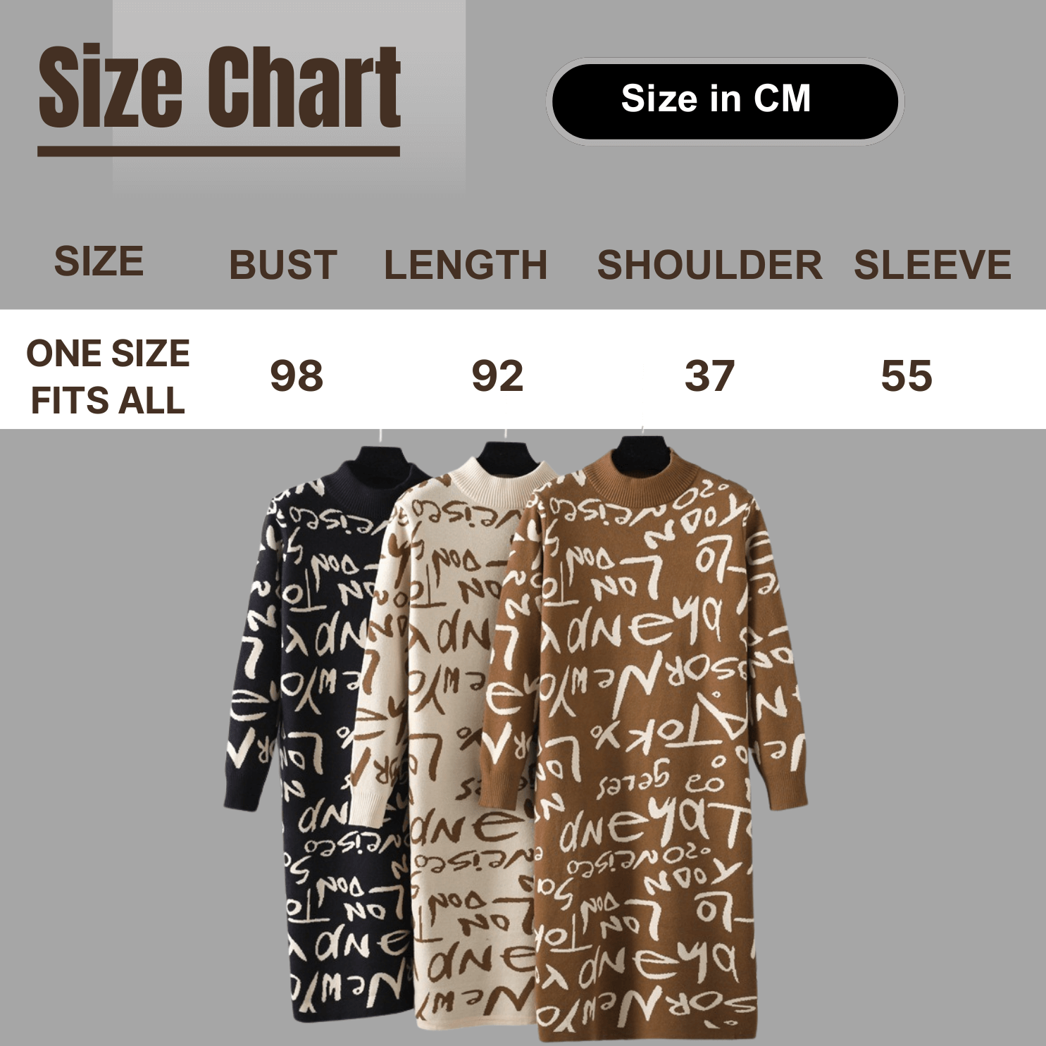 Warm Chic Straight Knit Sweater Dress for Women