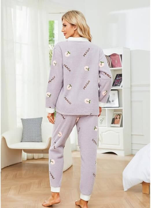Warm & Fuzzy: Soft Plush 2-Piece Pajamas