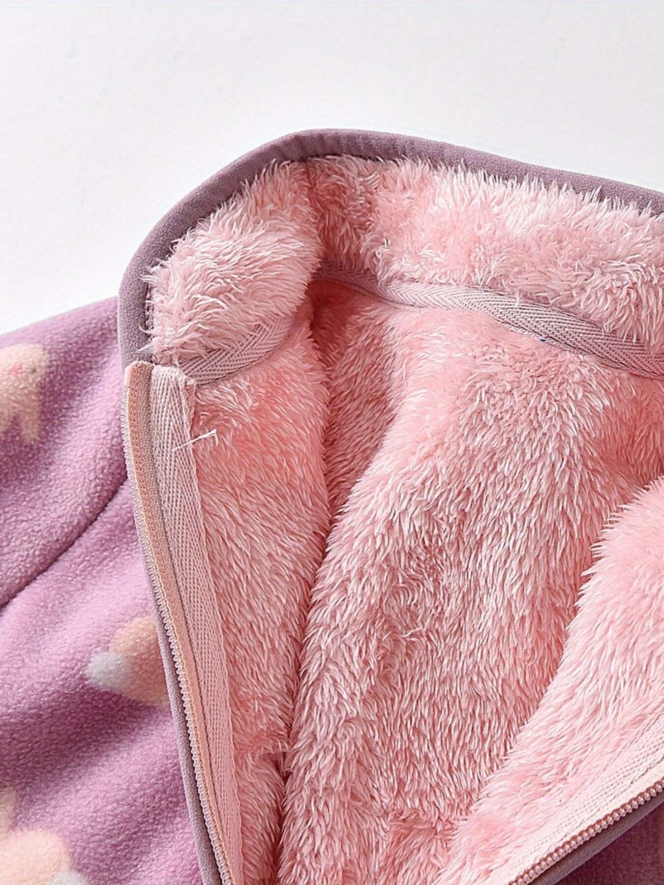 Winter Snuggles Adorable Soft Fleece Jacket
