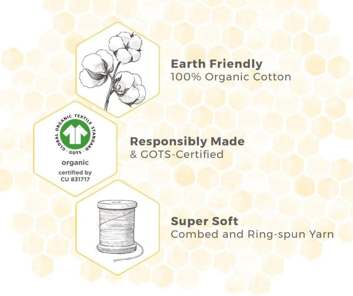 Burts Bees Baby Floral Organic Cotton Changing Pad Cover