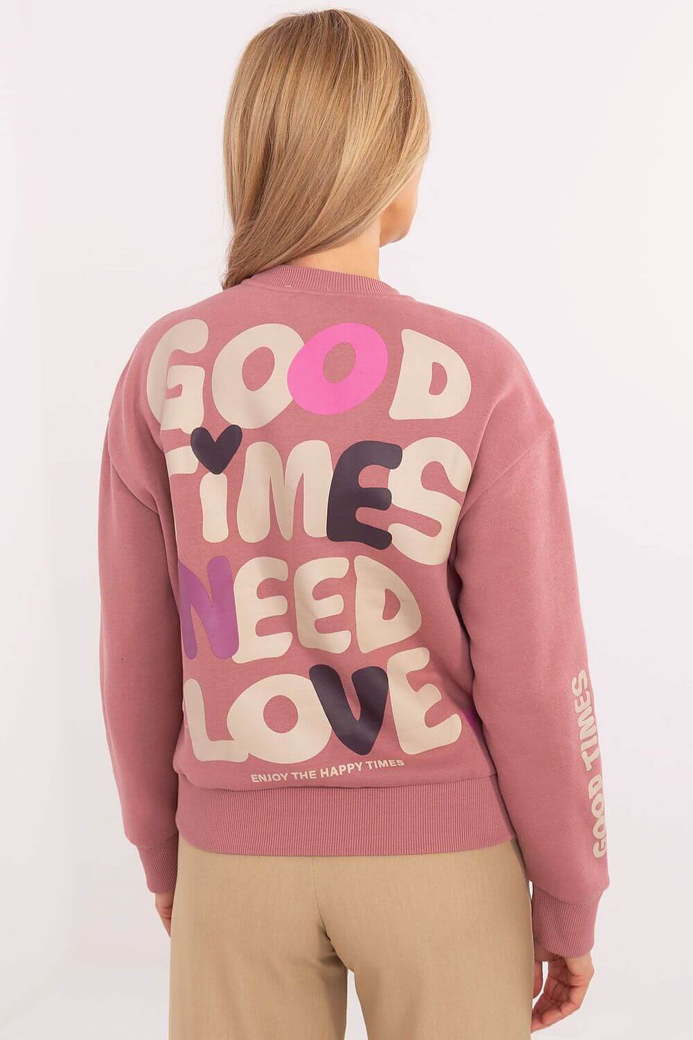 Women Oversized Fleece Pullover Sweatshirt Casual Top