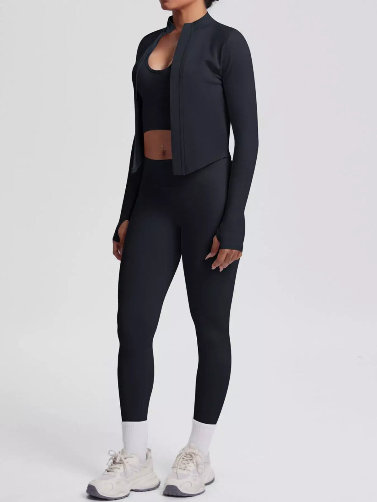 Womens 3-Piece Activewear Set Workout Fitness