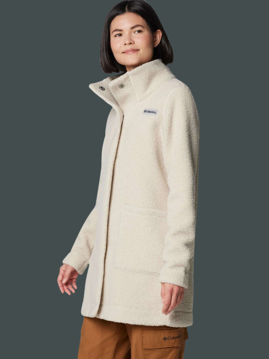 Womens Long Sherpa Jacket Panorama Style