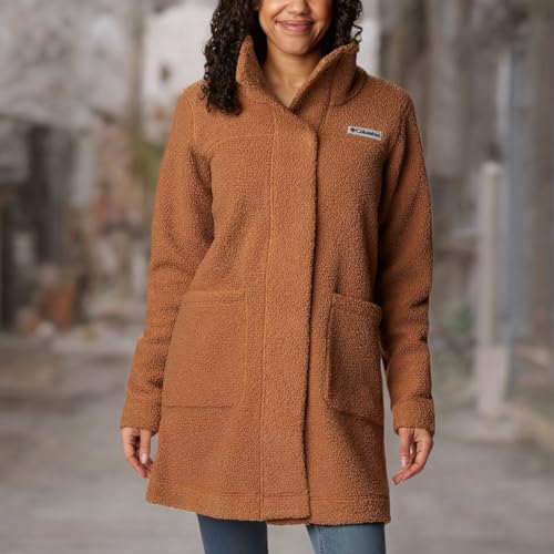 Womens Long Sherpa Jacket Panorama Style
