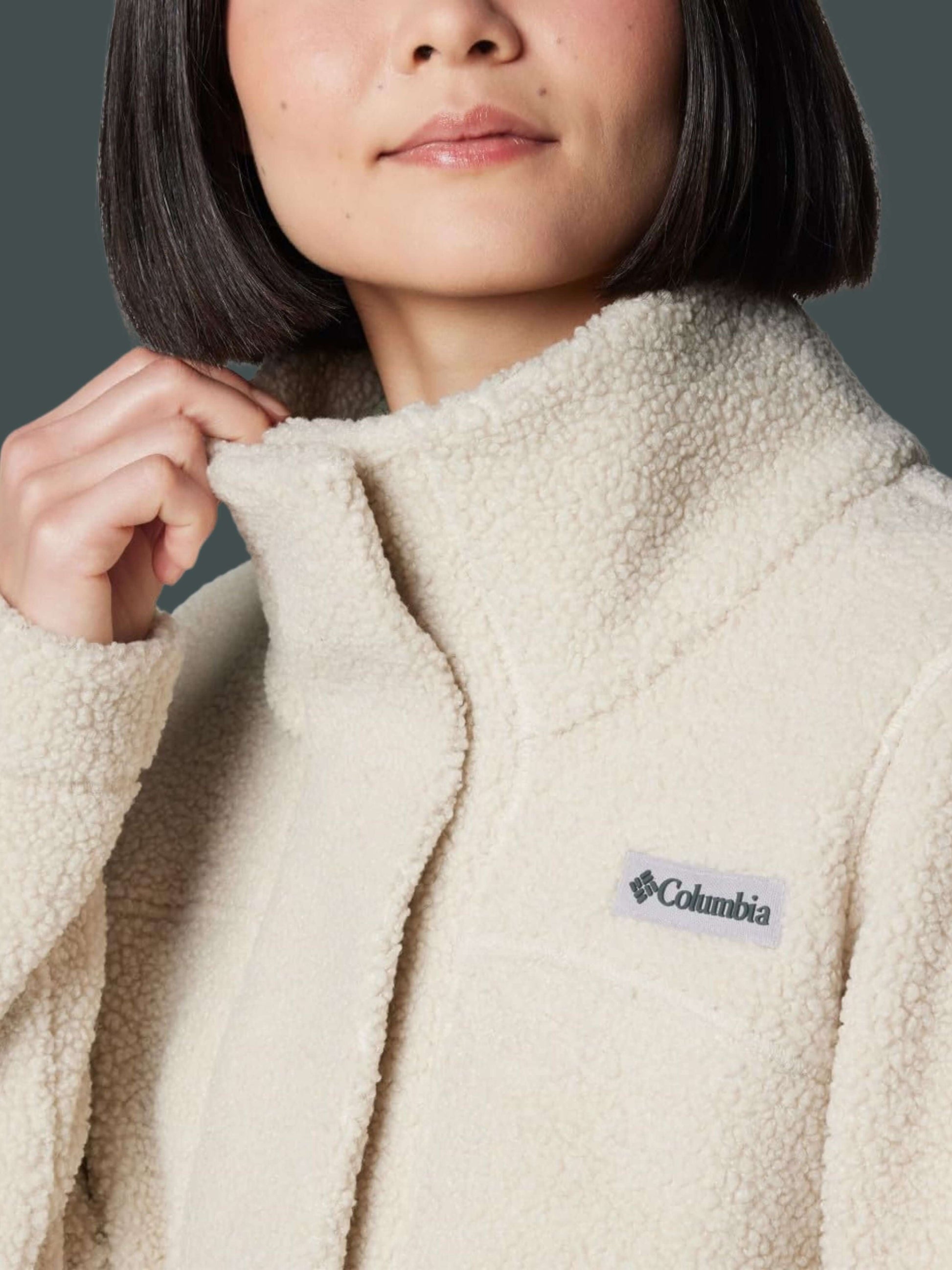 Womens Long Sherpa Jacket Panorama Style