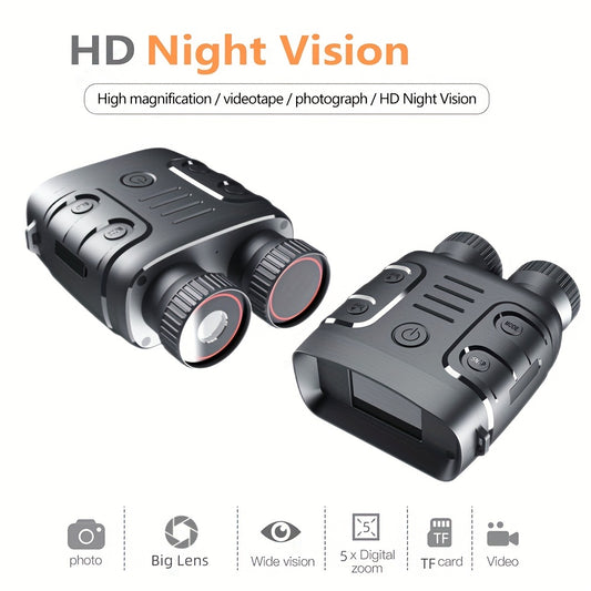5X Infrared Day/Night 1080P Binocular Photo Video Digital Zoom Battery Powered (included 2000mAh)