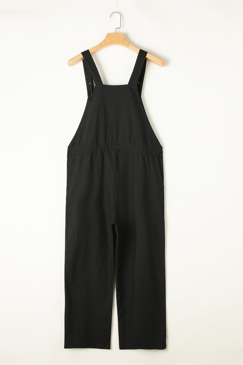 Modern Cropped with Buttoned Straps and Drawstring Jumpsuit