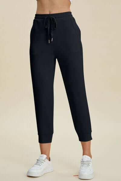 Move Freely: High-Waist Scuba Cropped Pants