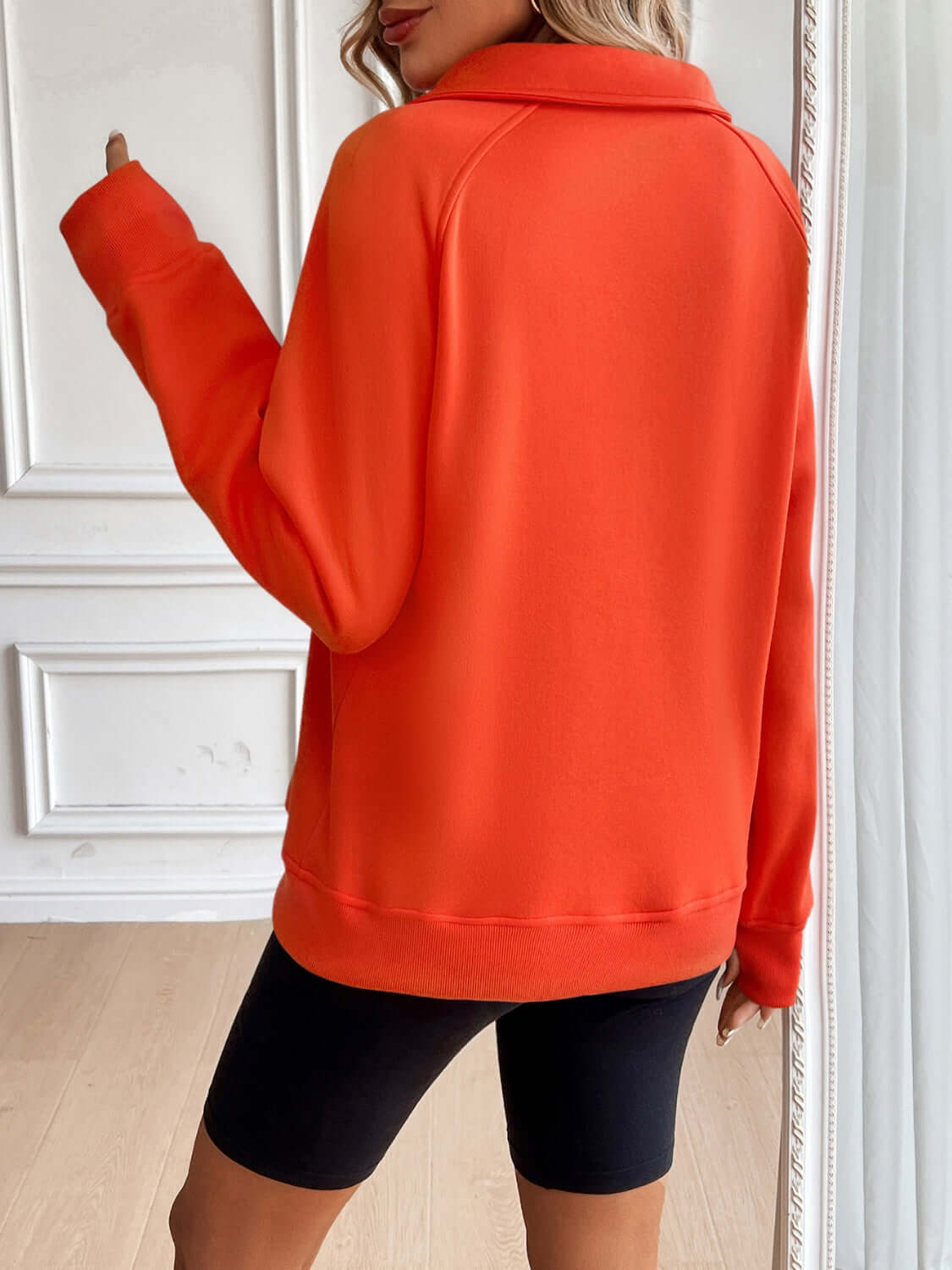 Zip & Go: Half-Zip Raglan Sleeve Sweatshirt