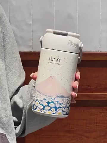 316 Stainless Steel Leakproof Insulated Tumbler with Straw
