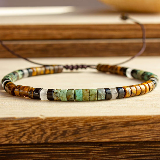 Tiger’s Eye & African Turquoise Bracelet