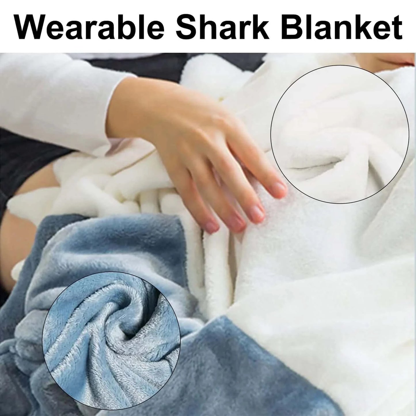 Snuggle with Jaws: Shark-Shaped Wearable Blanket