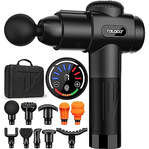 TOLOCO Muscle Massage Gun for Athletes - Deep Tissue Massager (Black) | GreenLifeHuman Emporium