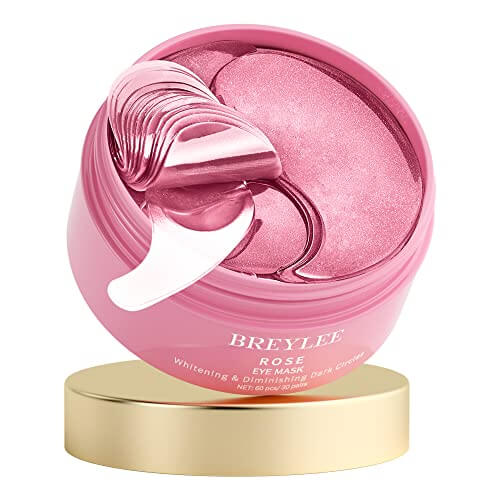 Hydrating Rose Eye Mask - Under Eye Patches 60 Pcs