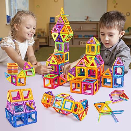 Magnetic Construction Stacking Building Blocks 64 pcs | GreenLifeHuman Emporium