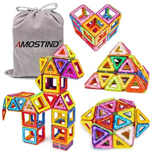 Magnetic Construction Stacking Building Blocks 64 pcs | GreenLifeHuman Emporium