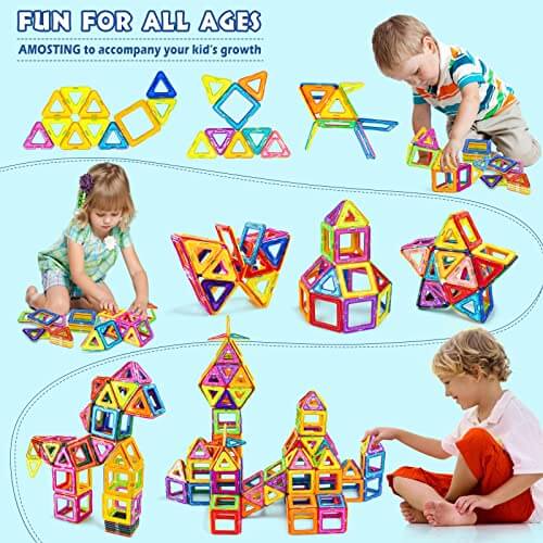 Magnetic Construction Stacking Building Blocks 64 pcs | GreenLifeHuman Emporium
